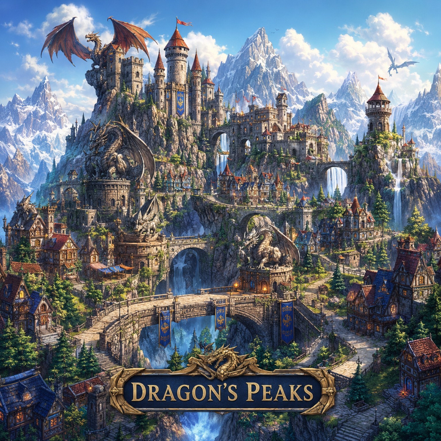 Dragon’s Peaks original location artwork